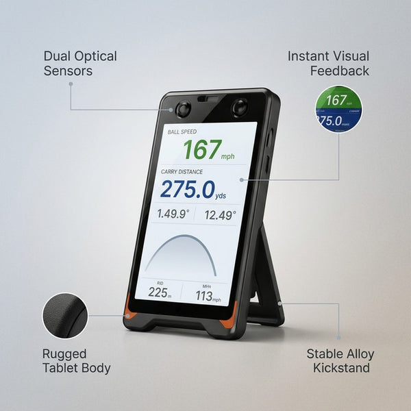 AeroPulse RangePad Launch Monitor — Lifestyle