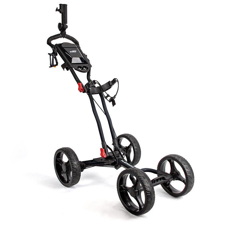 Golf Course Cart Four Wheel Aluminum Alloy Foldable With Umbrella Rack - Golf Supply HQ