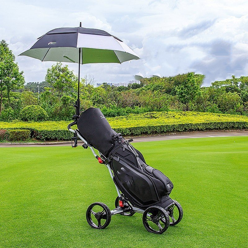 Golf Course Cart Four Wheel Aluminum Alloy Foldable With Umbrella Rack - Golf Supply HQ