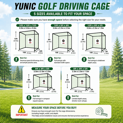Golf Driving Practice Cage (Black) - Golf Supply HQ