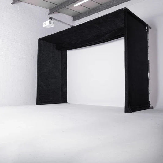 GolfBays Lux Golf Simulator Hitting Enclosure - Golf Supply HQ