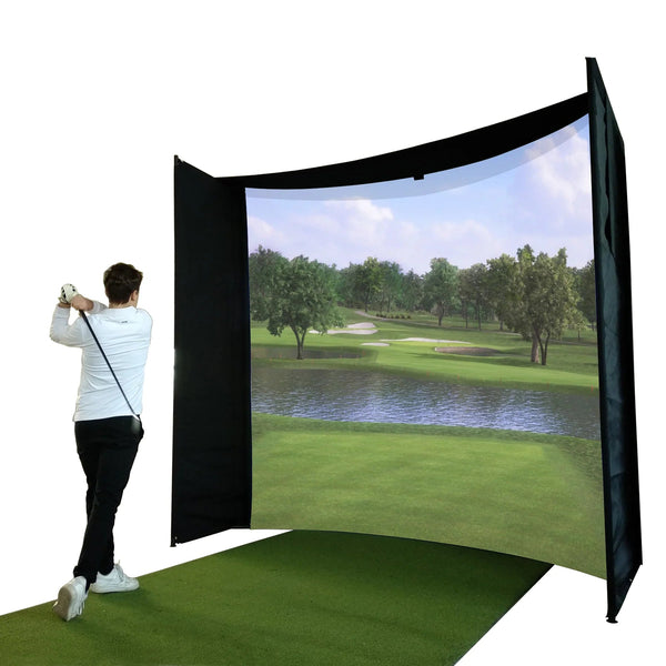 Impact Sports Heavy-Duty Square Pole Golf Simulator Enclosure