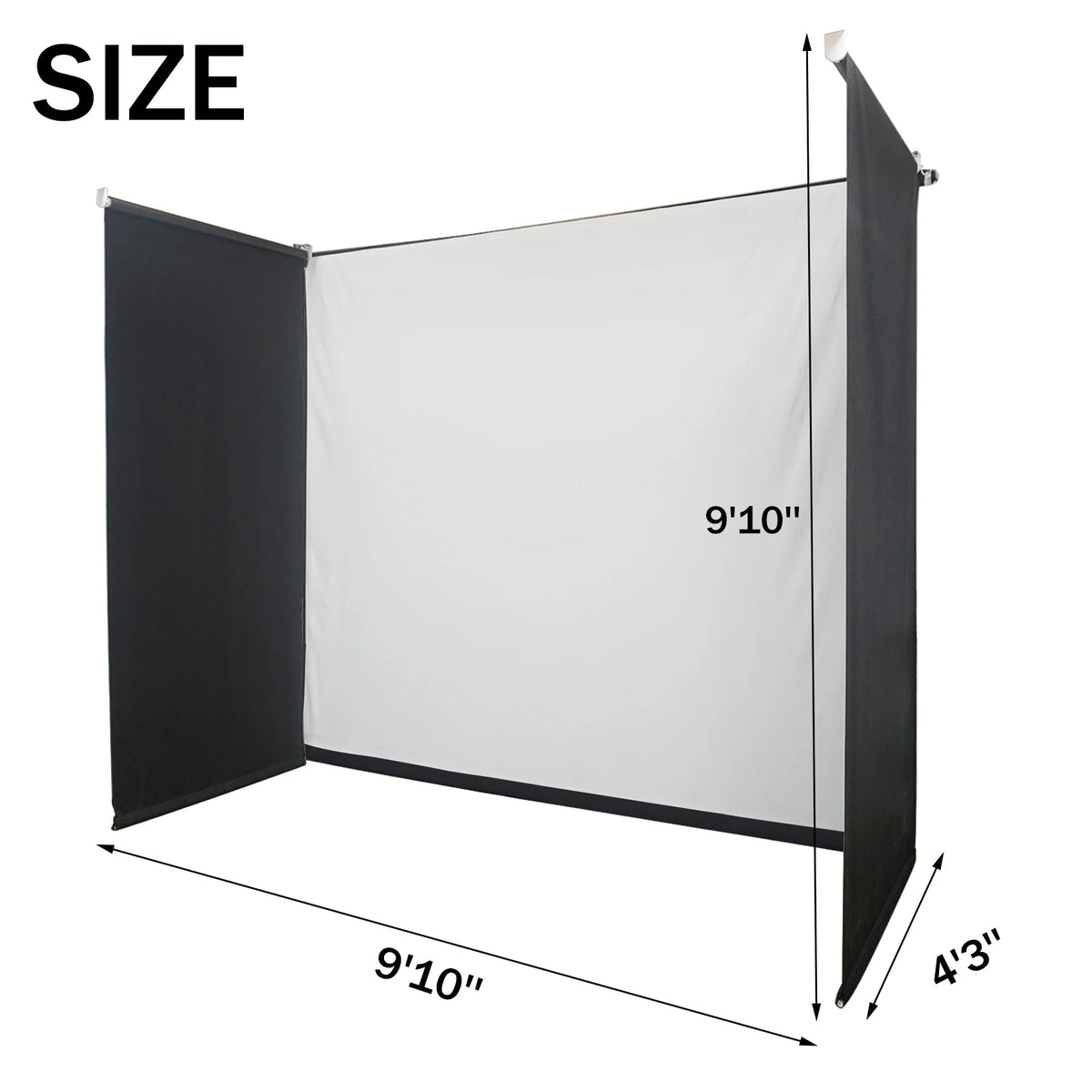 Impact Sports Motorized Drop Down Golf Simulator Enclosure – Remote Controlled - Golf Supply HQ